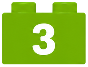 Number 3 brick