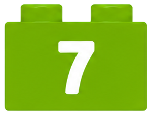 Number 7 brick