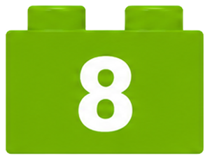 Number 8 brick