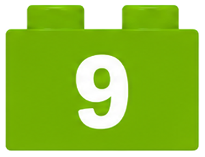 Number 9 brick