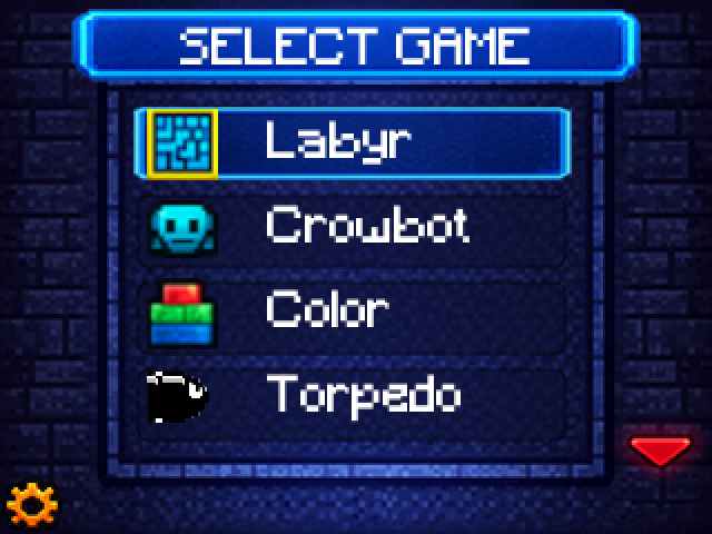 CodePad menu screen